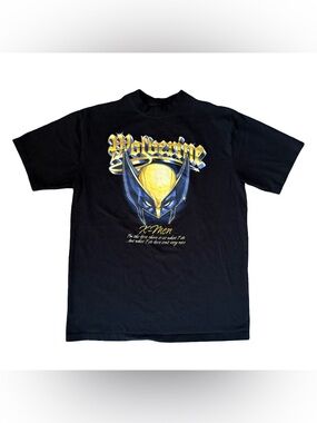Marvel Wolverine X-Men Graphic T-Shirt Black Large